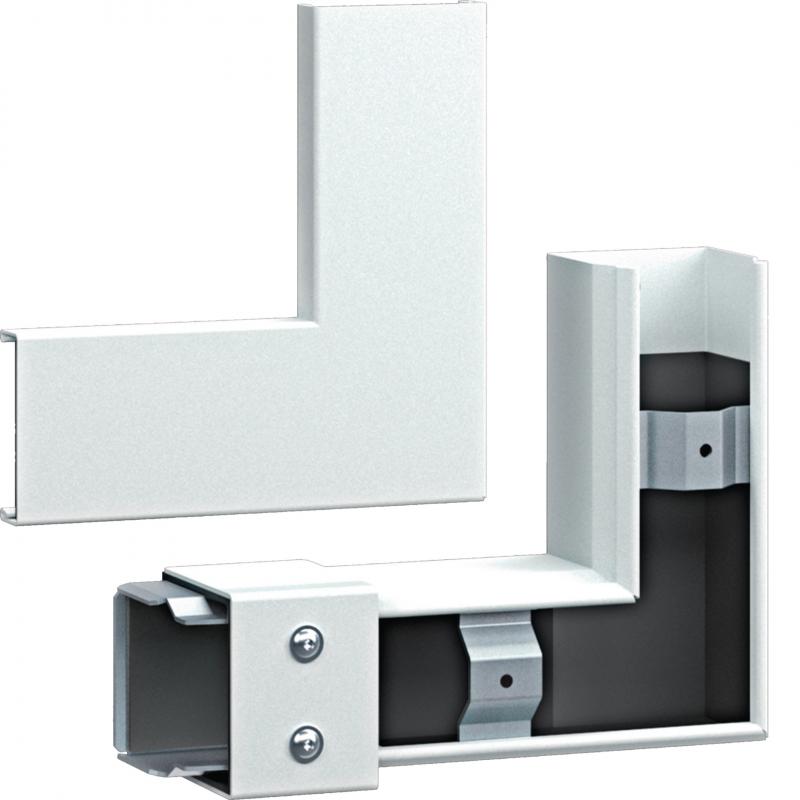 Hager Flachwinkel FWK-Plus 60x60 mm weiß pulverbeschichtet für Brandschutzkanal