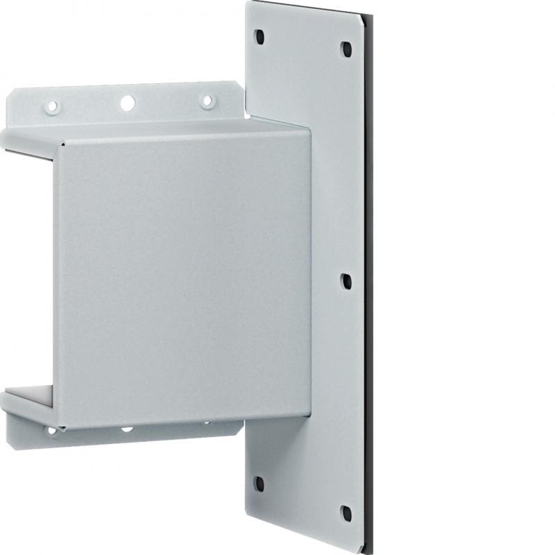 Hager Wandanschlußstück 60x100 mm weiß pulverbeschichtet für Brandschutzkanal