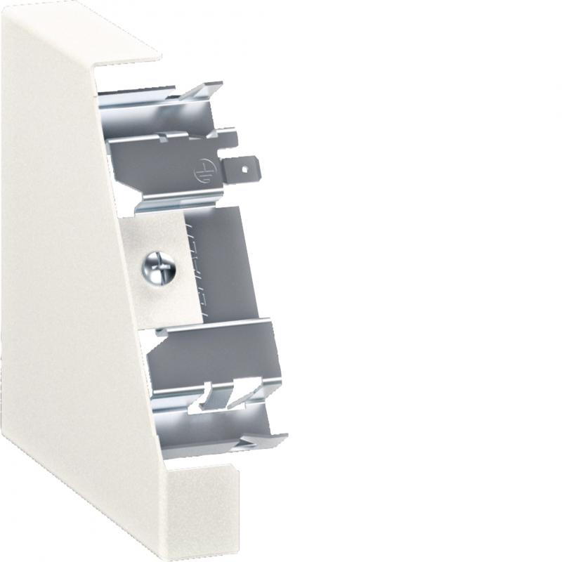 Hager Endstück links Eckkanal 115x110 vweiß
