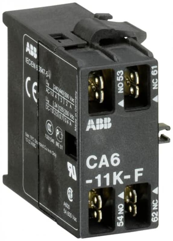 ABB CA6-11K-F Hilfskontaktblock 1S/1Ö, für K6…F, KC6…F Kleinhilfsschütze Steckanschluss, seitlich anbaubar
