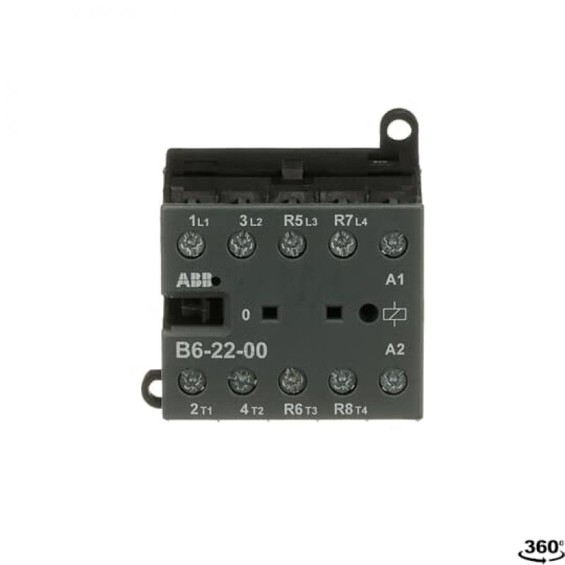 ABB B6-22-00-01 Kleinschütz, 4-polig, 24 V 40-450 Hz