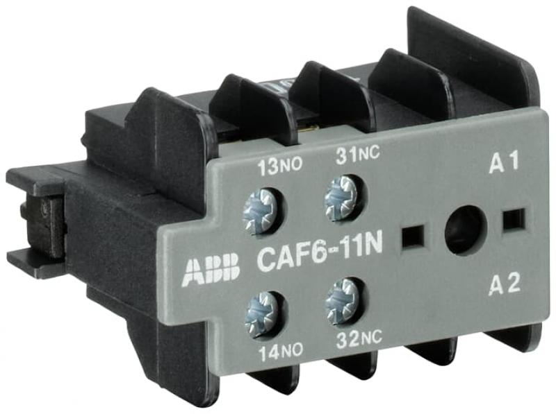 ABB CAF6-11N Hilfskontaktblock 1S/1Ö, für 3-polige B(C)6, B(C)7 Kleinschütze Schraubanschluss, frontseitig anbaubar, VB6,VB7,VBC6,VBC7,VB6A,VB7A,VBC6A,VBC7A