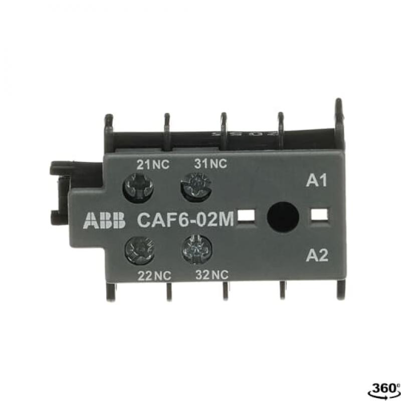 ABB CAF6-02M Hilfskontaktblock 0S/2Ö, für 3-polige B(C)6, B(C)7 Kleinschütze Schraubanschluss, frontseitig anbaubar, VB6,VB7,VBC6,VBC7,VB6A,VB7A,VBC6A,VBC7A