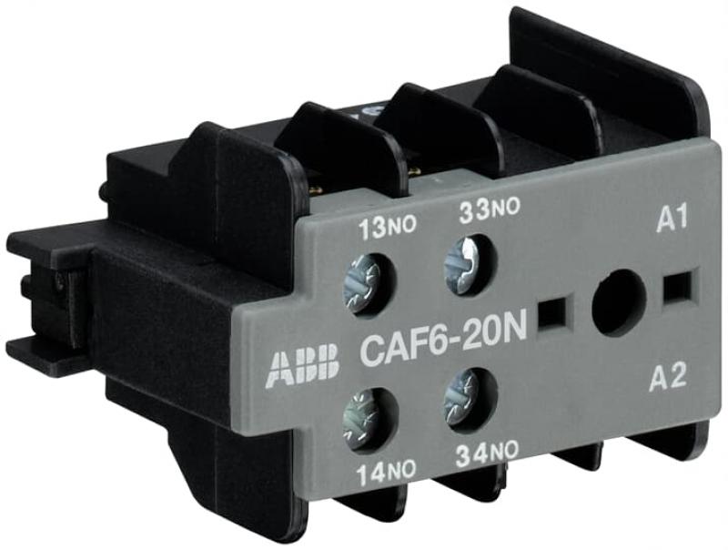 ABB CAF6-20N Hilfskontaktblock 2S/0Ö, für 3-polige B(C)6, B(C)7 Kleinschütze Schraubanschluss, frontseitig anbaubar, VB6,VB7,VBC6,VBC7,VB6A,VB7A,VBC6A,VBC7A