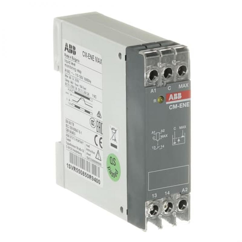 ABB CM-ENE MAX Niveaurelais MAX, 1S, 110-130VAC, Füllstandsregelung und Überlaufschutz