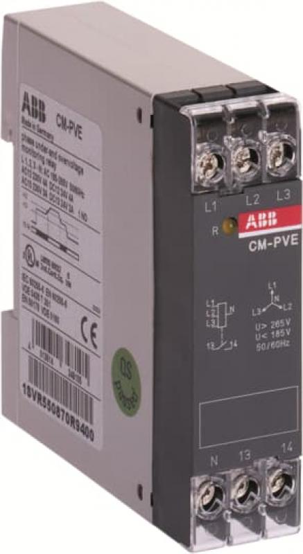 ABB CM-PVE Phasenüberwachungsrelais 1S, L1,2,3=320-460VAC