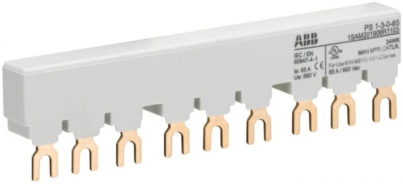 ABB PS1-3-0-65 3-Phasen-Sammelschiene für 3 MS116 / MS132, Ie=65A