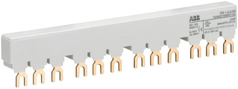 ABB PS1-4-0-65 3-Phasen-Sammelschiene für 4 MS116 / MS132, Ie=65A