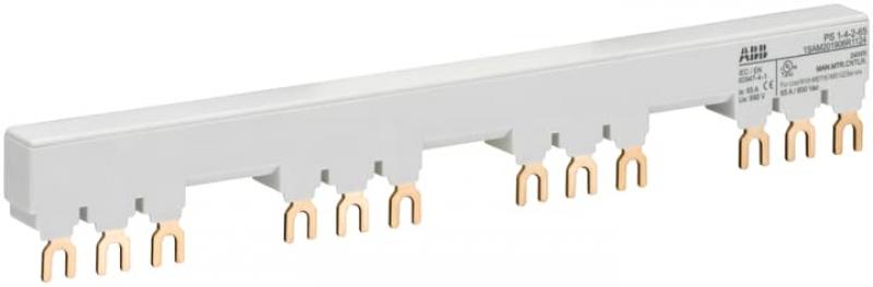 ABB PS1-4-2-65 3-Phasen-Sammelschiene für 4 MS116 / MS132 mit 2 HK/SK, Ie=65A