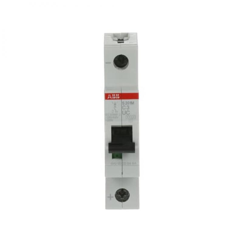 ABB S201M-C3UC Sicherungsautomat C-Char., 10 kA, 3 A, 1P
