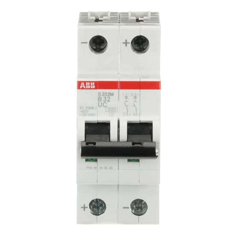 ABB S202M-B32UC Sicherungsautomat B-Char., 10 kA, 32 A, 2P