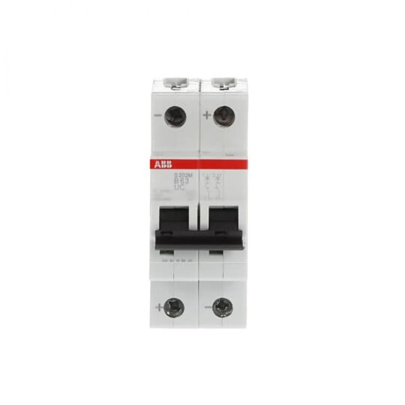 ABB S202M-B63UC Sicherungsautomat B-Char., 10 kA, 63 A, 2P