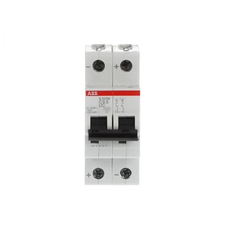ABB S202M-C0.5UC Sicherungsautomat C-Char., 10 kA, 0.5 A, 2P