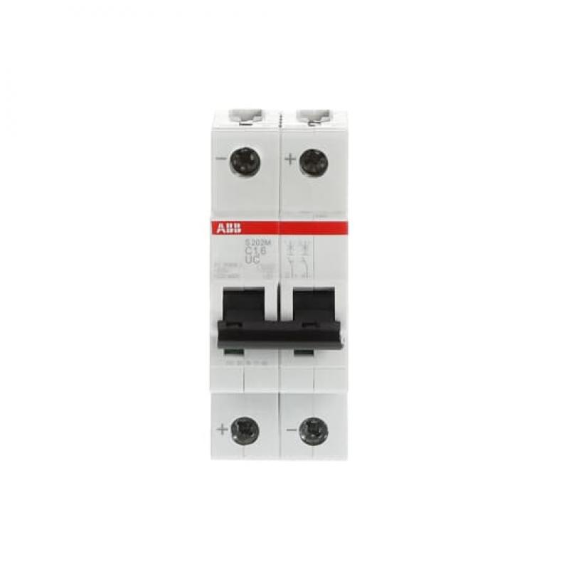 ABB S202M-C1.6UC Sicherungsautomat C-Char., 10 kA, 1.6 A, 2P