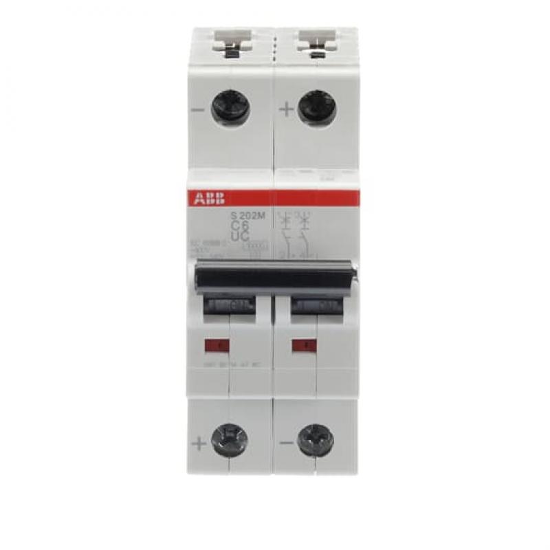 ABB S202M-C6UC Sicherungsautomat C-Char., 10 kA, 6 A, 2P