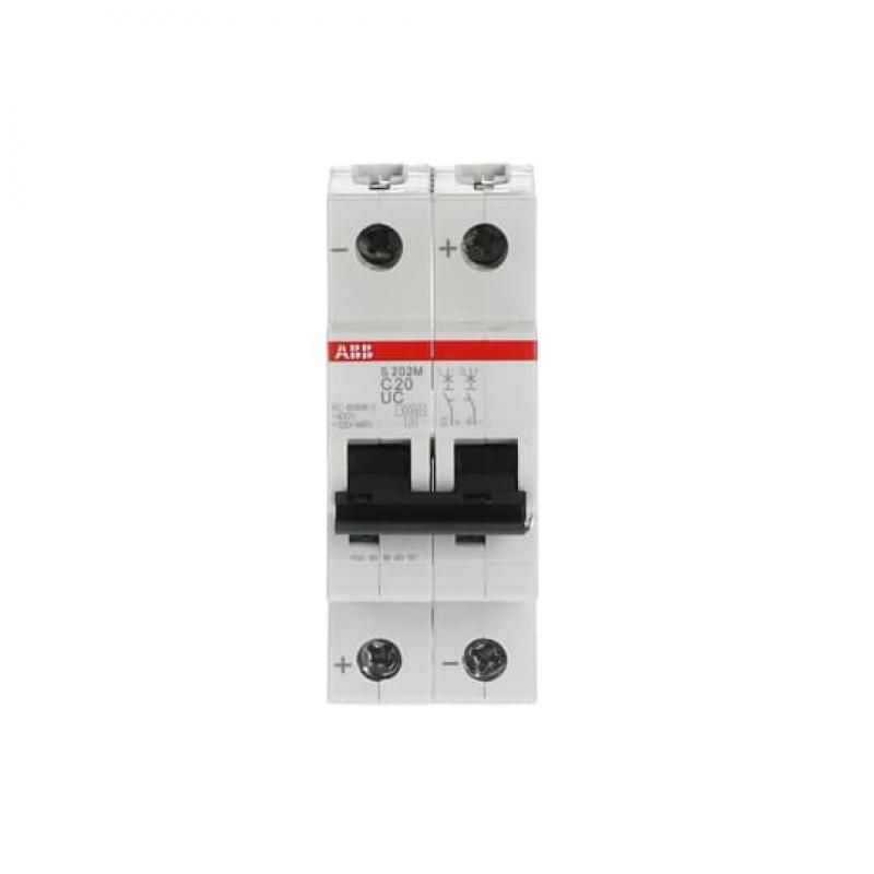 ABB S202M-C20UC Sicherungsautomat C-Char., 10 kA, 20 A, 2P