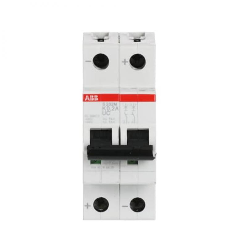 ABB S202M-K0.2UC Sicherungsautomat K-Char., 10 kA, 0.2 A, 2P