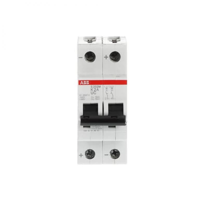 ABB S202M-K2UC Sicherungsautomat K-Char., 10 kA, 2 A, 2P