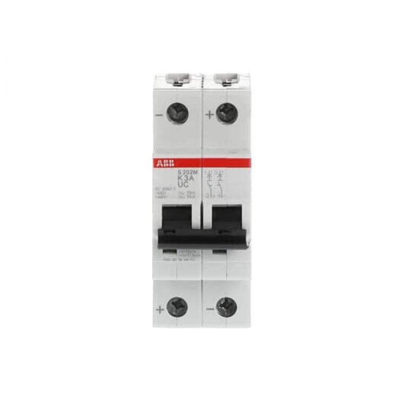 ABB S202M-K3UC Sicherungsautomat K-Char., 10 kA, 3 A, 2P