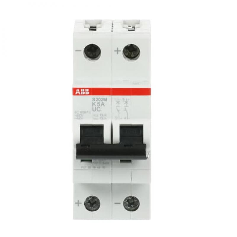 ABB S202M-K5UC Sicherungsautomat K-Char., 10 kA, 5 A, 2P