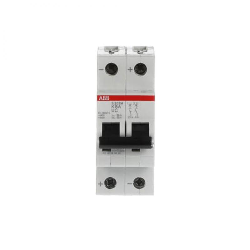 ABB S202M-K8UC Sicherungsautomat K-Char., 10 kA, 8 A, 2P