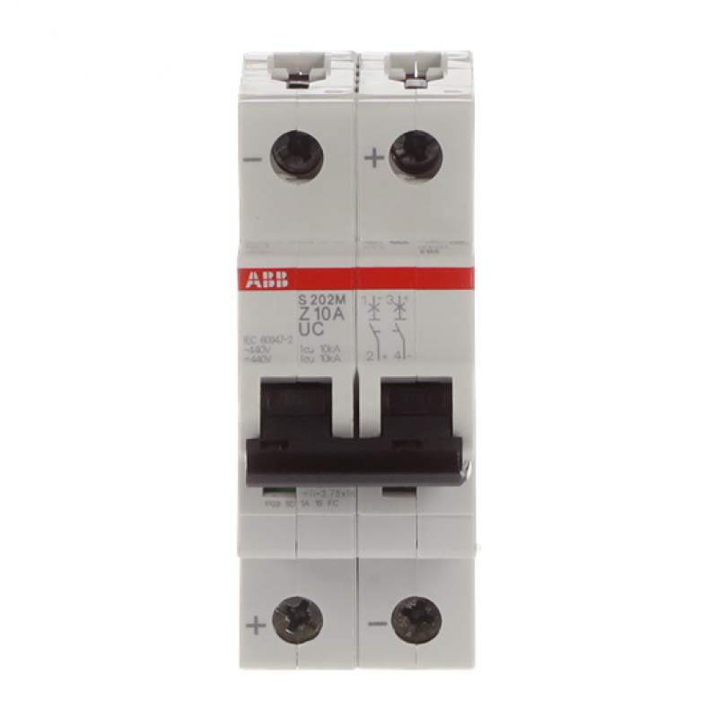 ABB S202M-Z10UC Sicherungsautomat Z-Char., 10 kA, 10 A, 2P