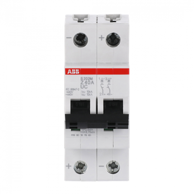 ABB S202M-Z40UC Sicherungsautomat Z-Char., 10 kA, 40 A, 2P