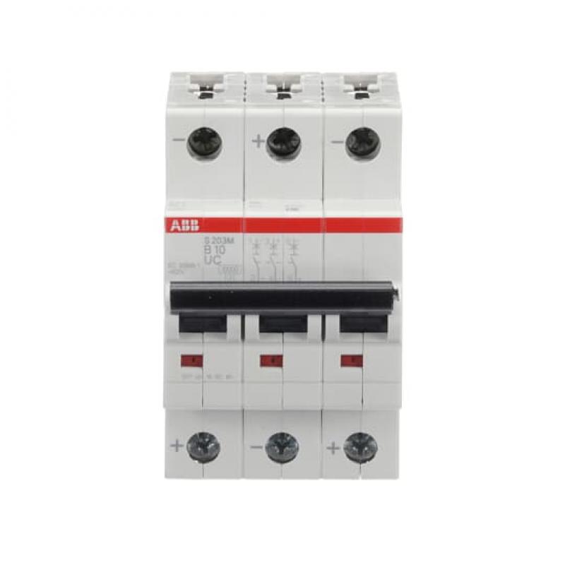 ABB S203M-B10UC Sicherungsautomat B-Char., 10 kA, 10 A, 3P