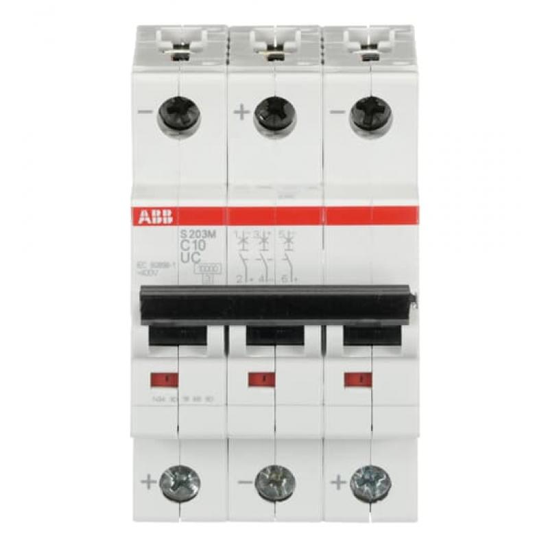 ABB S203M-C10UC Sicherungsautomat C-Char., 10 kA, 10 A, 3P