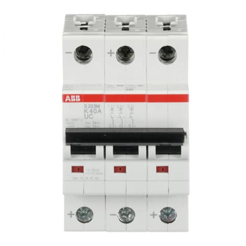 ABB S203M-K40UC Sicherungsautomat K-Char., 10 kA, 40 A, 3P
