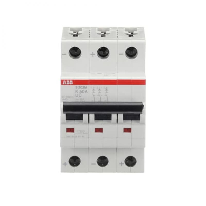 ABB S203M-K50UC Sicherungsautomat K-Char., 10 kA, 50 A, 3P