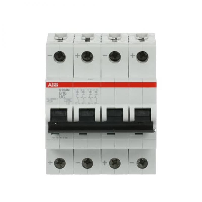 ABB S204M-B16UC Sicherungsautomat B-Char., 10 kA, 16 A, 4P