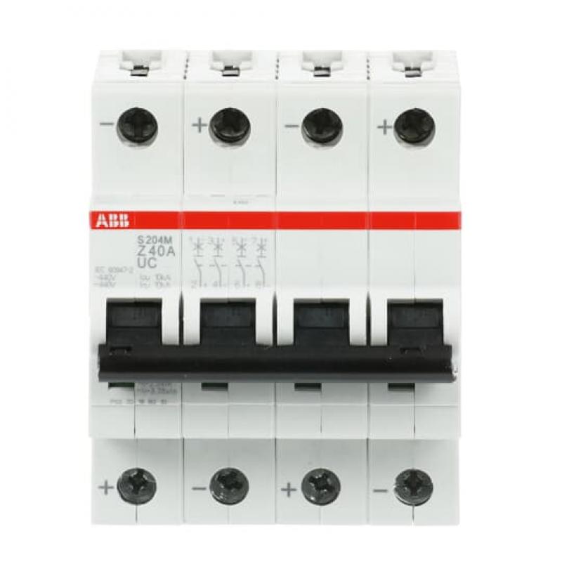 ABB S204M-Z40UC Sicherungsautomat Z-Char., 10 kA, 40 A, 4P