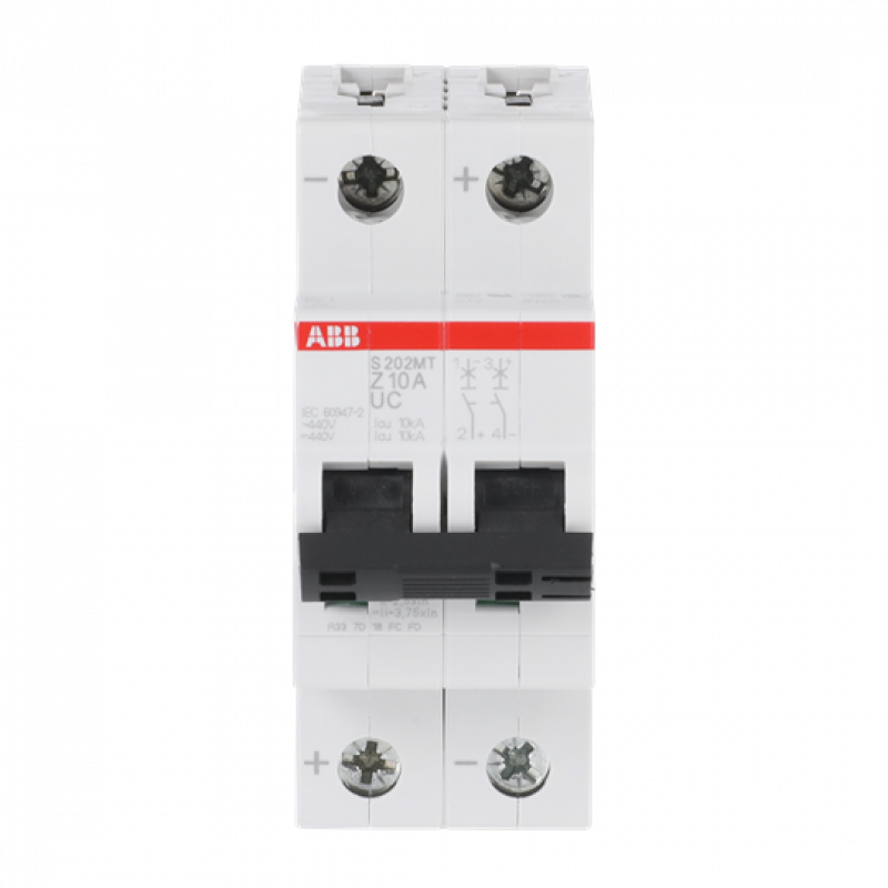 ABB S202MT-Z10UC Sicherungsautomat Z-Char., 10kA, 10A, 2P