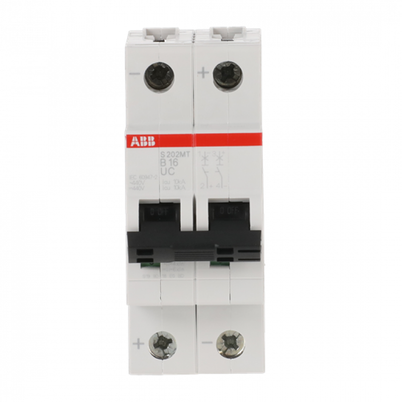 ABB S202MT-B16UC Sicherungsautomat B-Char., 10kA, 16A, 2P