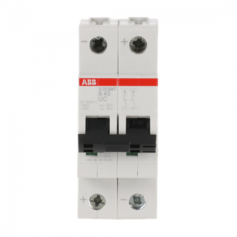 ABB S202MT-B40UC Sicherungsautomat B-Char., 10kA, 40A, 2P
