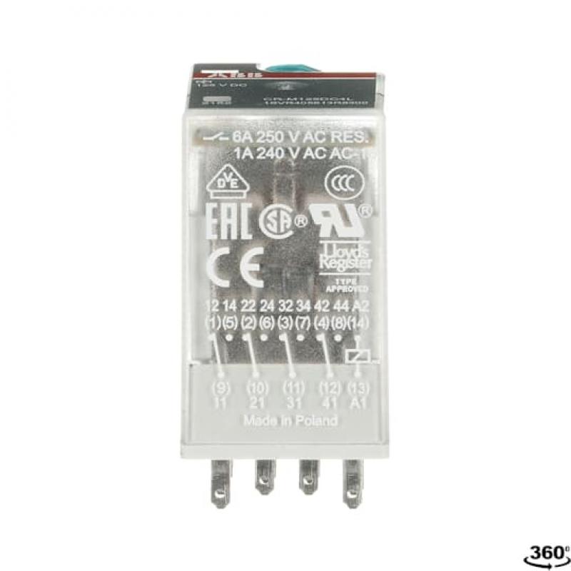 ABB CR-M125DC4L Steckbares Interface-Relais 4We, A1-A2=125VDC, 250V/6A, LED