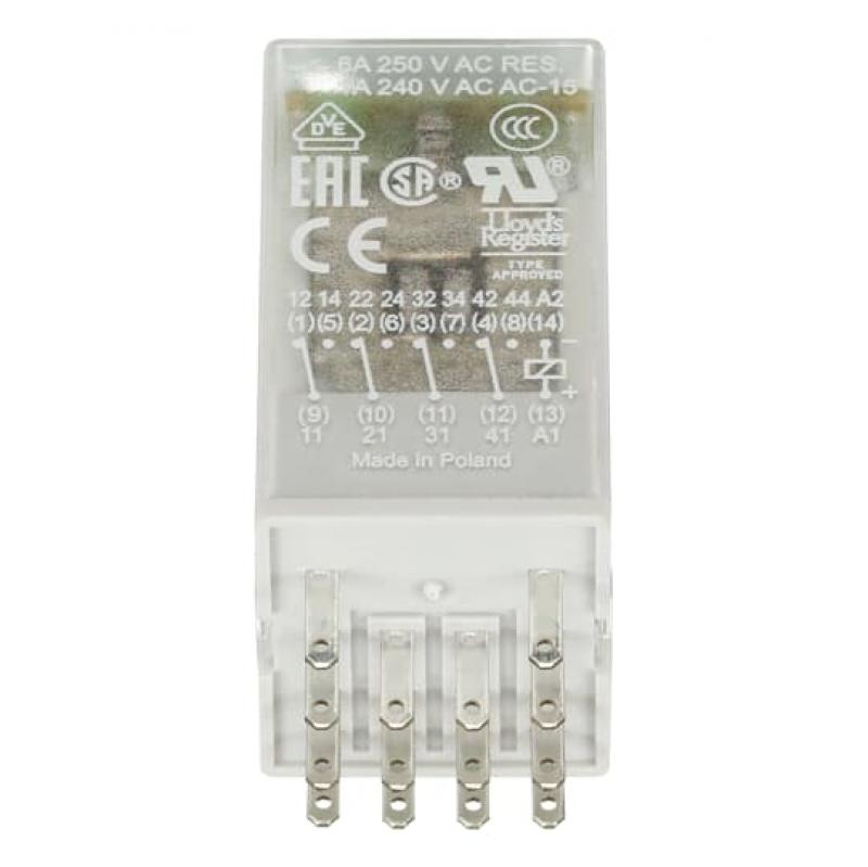 ABB CR-M024DC4LD Steckbares Interface-Relais 4We, A1-A2=24VDC, 250V/6A, Diode, LED
