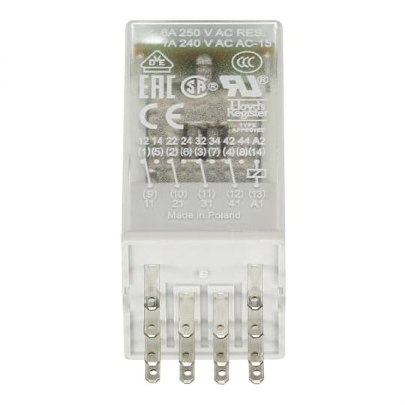 ABB CR-M024DC4LG Steckbares Interface-Relais 4We, A1-A2=24VDC, Goldkontakte, LED