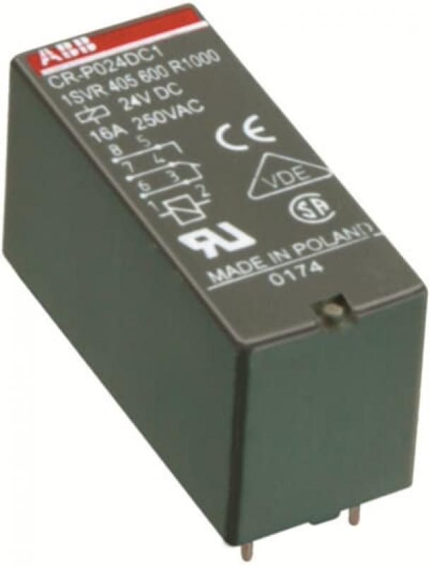 ABB CR-P230AC2G Steckbares Interface-Relais 2We, A1-A2=230VAC, 250V/8A, Goldkontakte