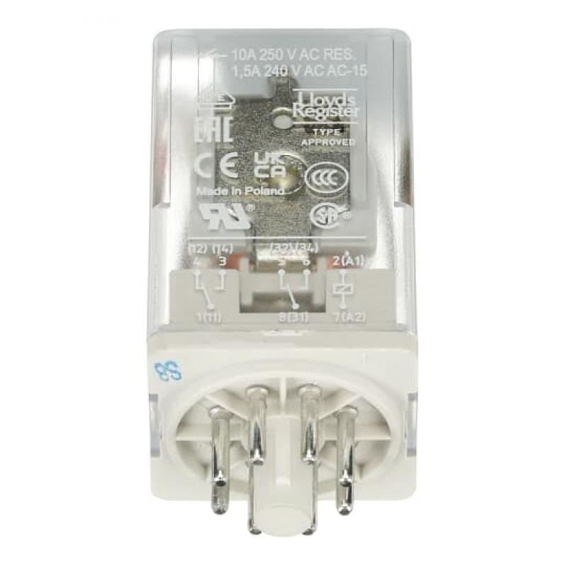 ABB CR-U024DC2L Steckbares Interface-Relais 2We, A1-A2=24VDC, 250V/10A, LED