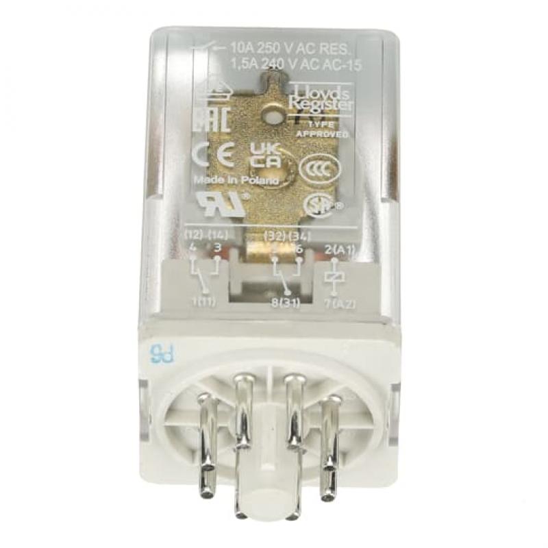 ABB CR-U110AC2L Steckbares Interface-Relais 2We, A1-A2=110VAC, 250V/10A, LED