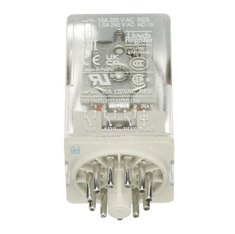 ABB CR-U024DC3 Steckbares Interface-Relais CR-U, 3We, A1-A2=24VDC, 250V/10A