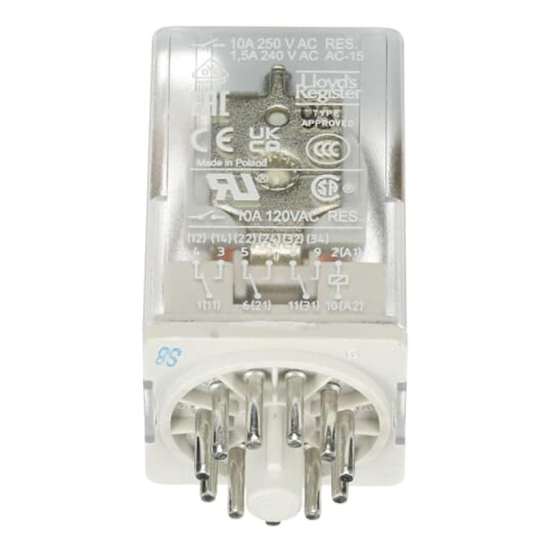 ABB CR-U024DC3L Steckbares Interface-Relais CR-U, 3We, A1-A2=24VDC, 250V/10A, LED