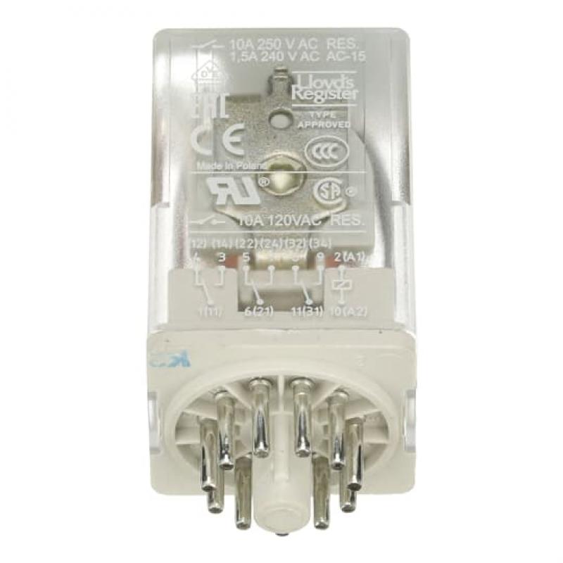 ABB CR-U012DC3L Steckbares Interface-Relais CR-U, 3We, A1-A2=12VDC, 250V/10A, LED