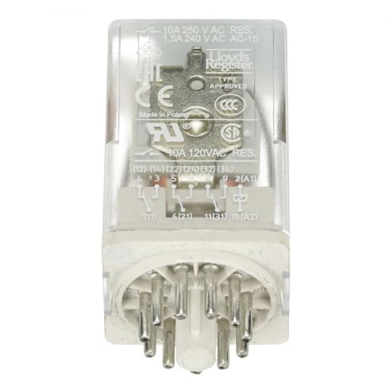 ABB CR-U048DC3L Steckbares Interface-Relais CR-U, 3We, A1-A2=48VDC, 250V/10A, LED