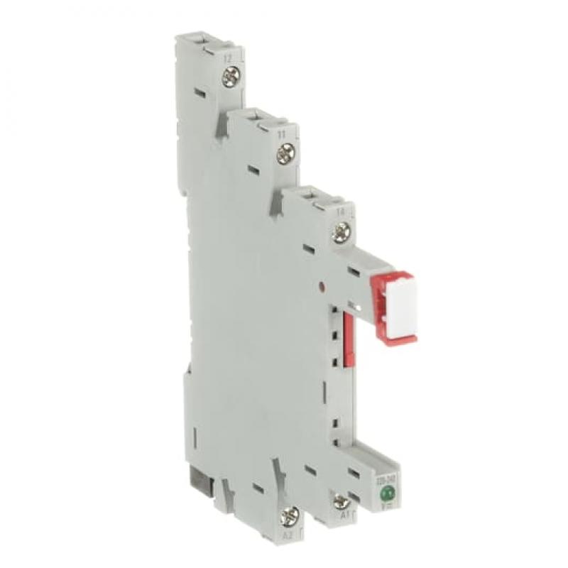 ABB CR-S220/240VADC1SS Relaissockel 1We, A1-A2=220-240V AC/DC, 250VAC Schraubanschluss