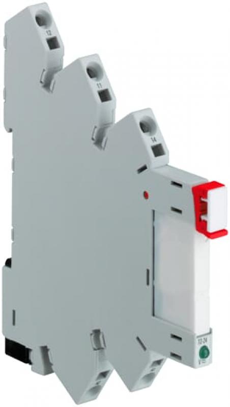 ABB CR-S230VADC1CRGZ Interface-Relais komplett, 1We, A1-A2=230V AC/DC, verg. Kontakte, Federzug Output=6A/250VAC
