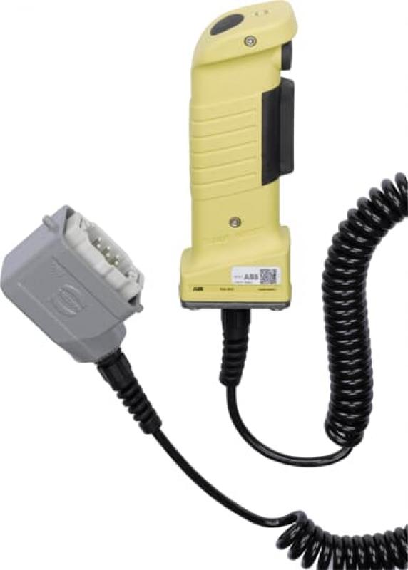 ABB JSD-HD4-010151 3-Stellungs-Zustimmgerät ohne zusätzlichenTaster Spiralleitung 0,5/2,5 m mit 6-poligem Harting Stiftstecker SPS, Sentry
