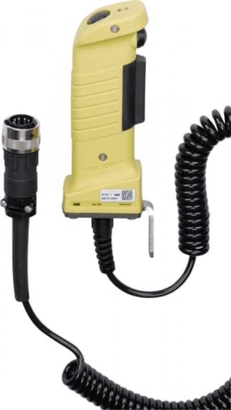 ABB JSD-HD4-320D26 3-Stellungs-Zustimmgerät 2 zusätzliche Tasten, mit LED Spiralleitung 1/5 m mit Cannon Buchsenstecker SPS, Sentry